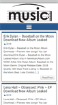 Mobile Screenshot of newmusicalbum.com
